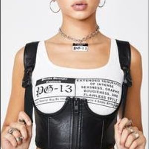 Poster Girl Underboob Buckle Corset